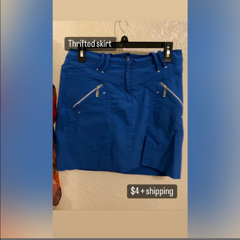 Blue skirt